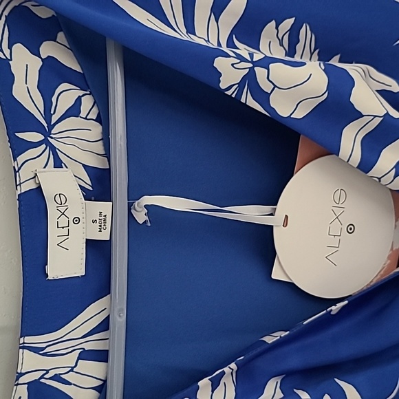 NWT Alexis blue and white dress size small - Picture 2 of 4